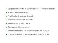 Presonus Eris 3.5 2nd Gen Monitor de Studio 2x 25W Presonus Eris 3.5 2nd Gen Monitor de Studio 2x 25W